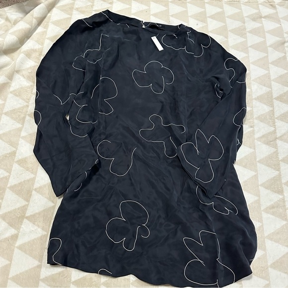 Madewell shift mini dress true black floral - Picture 8 of 10